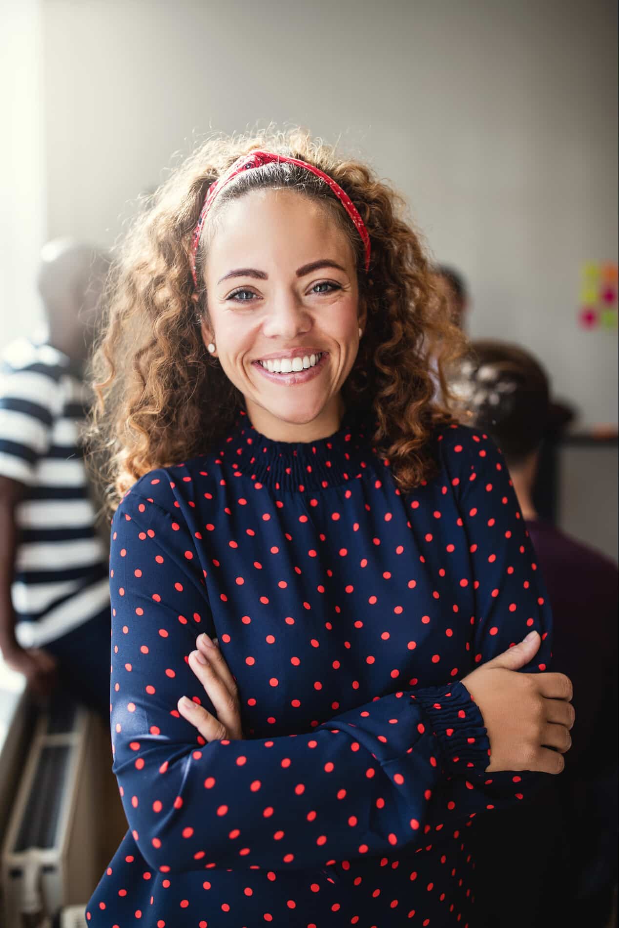 Happy patient getting an dental exam at Esteem Dental Studio in Powder Springs GA