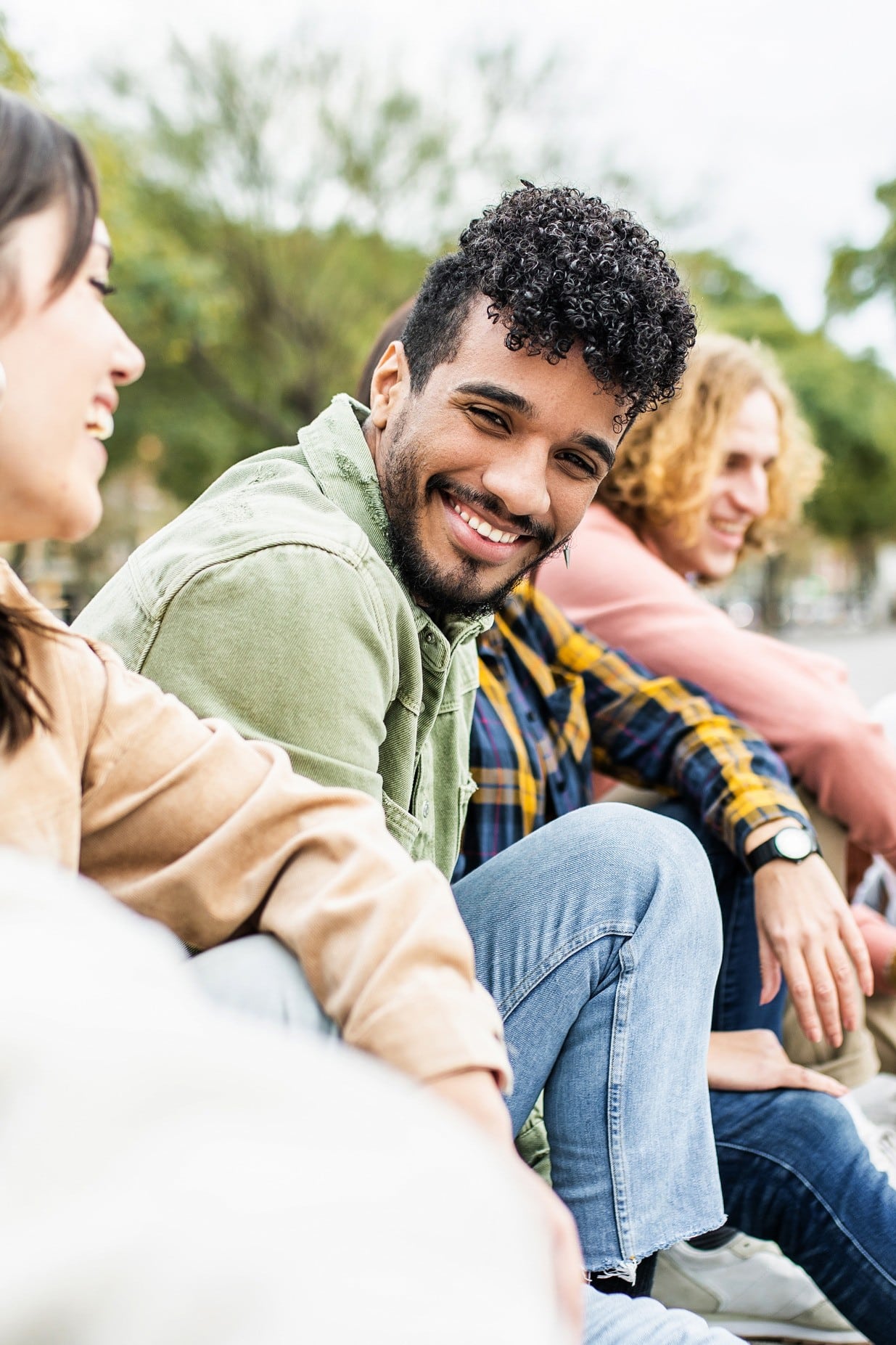 A young woman having a dental exam preformed AT esteem dental studio