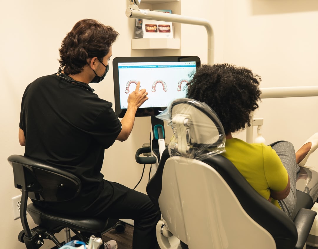 A close up of a dental chair at esteem dental studio