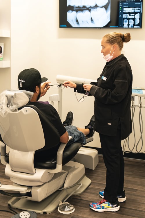 An older couple laughing together in powder springs georgia